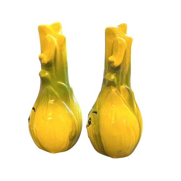 Vintage Kitschy Anthropormorphic Salt & Pepper Shakers Leek Celery Japan MCM 5” - Picture 6 of 12